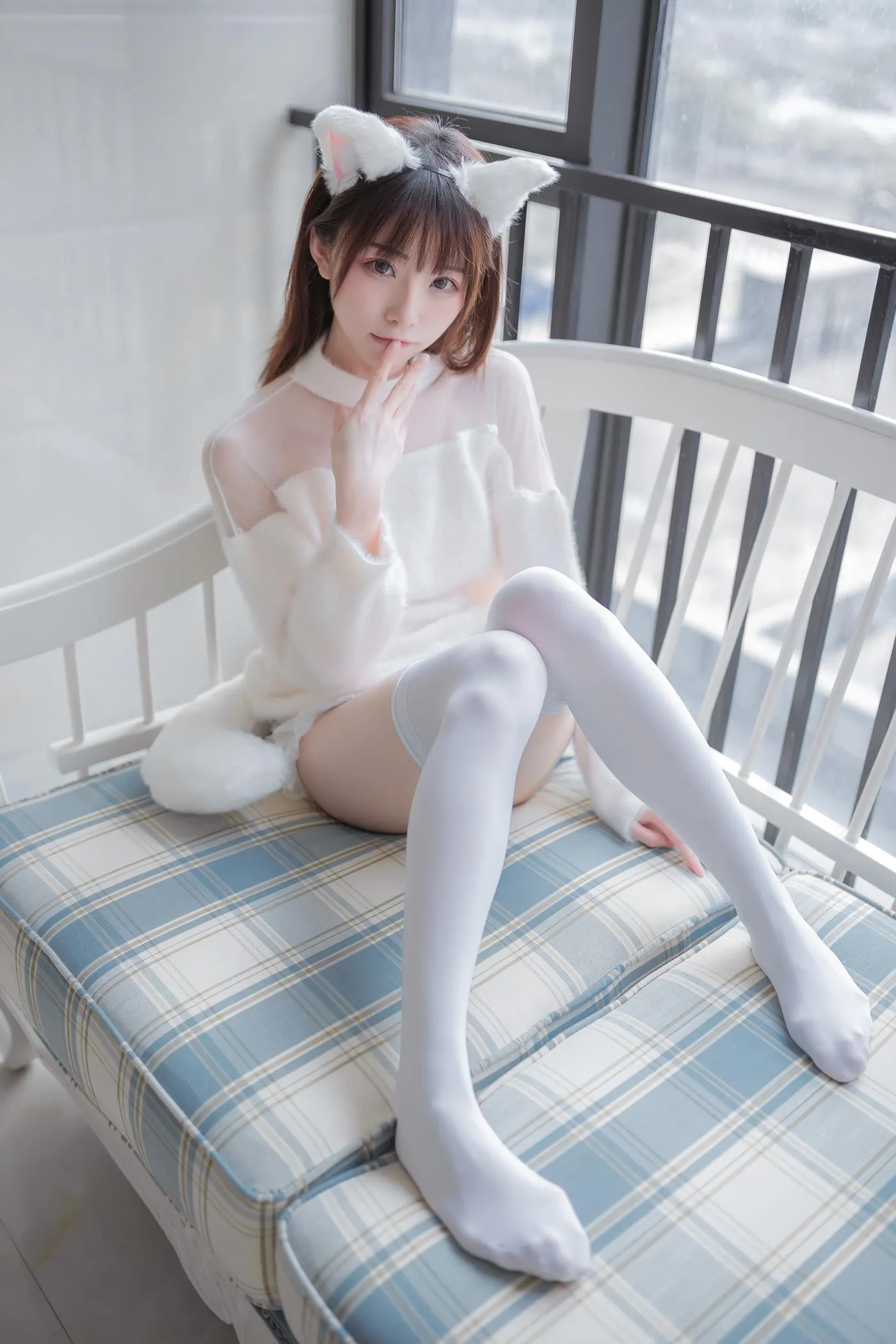 绮太郎_Kitaro – NO.28 -白喵女友 [41P]插图9